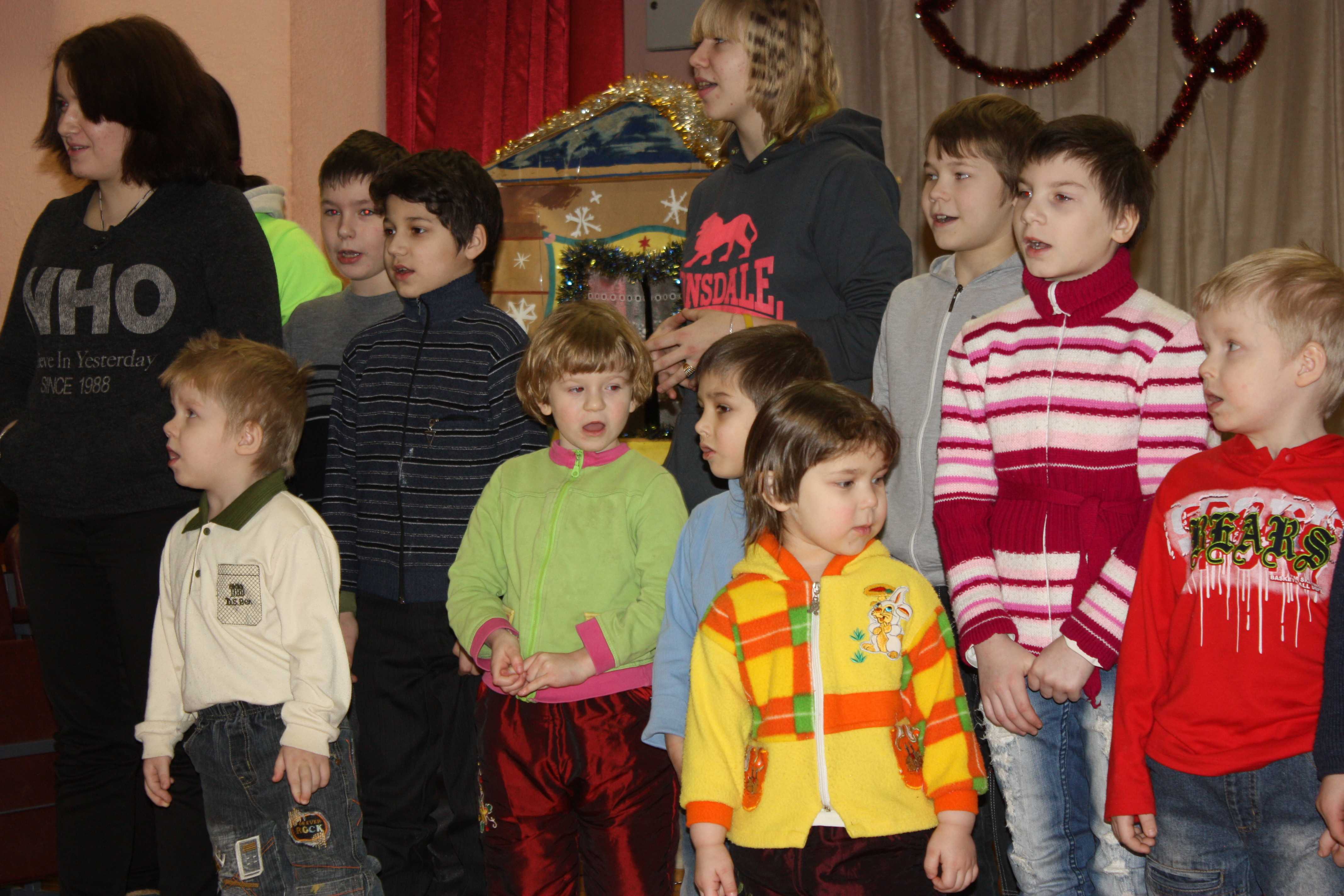 Рождественский концерт для детей из приюта